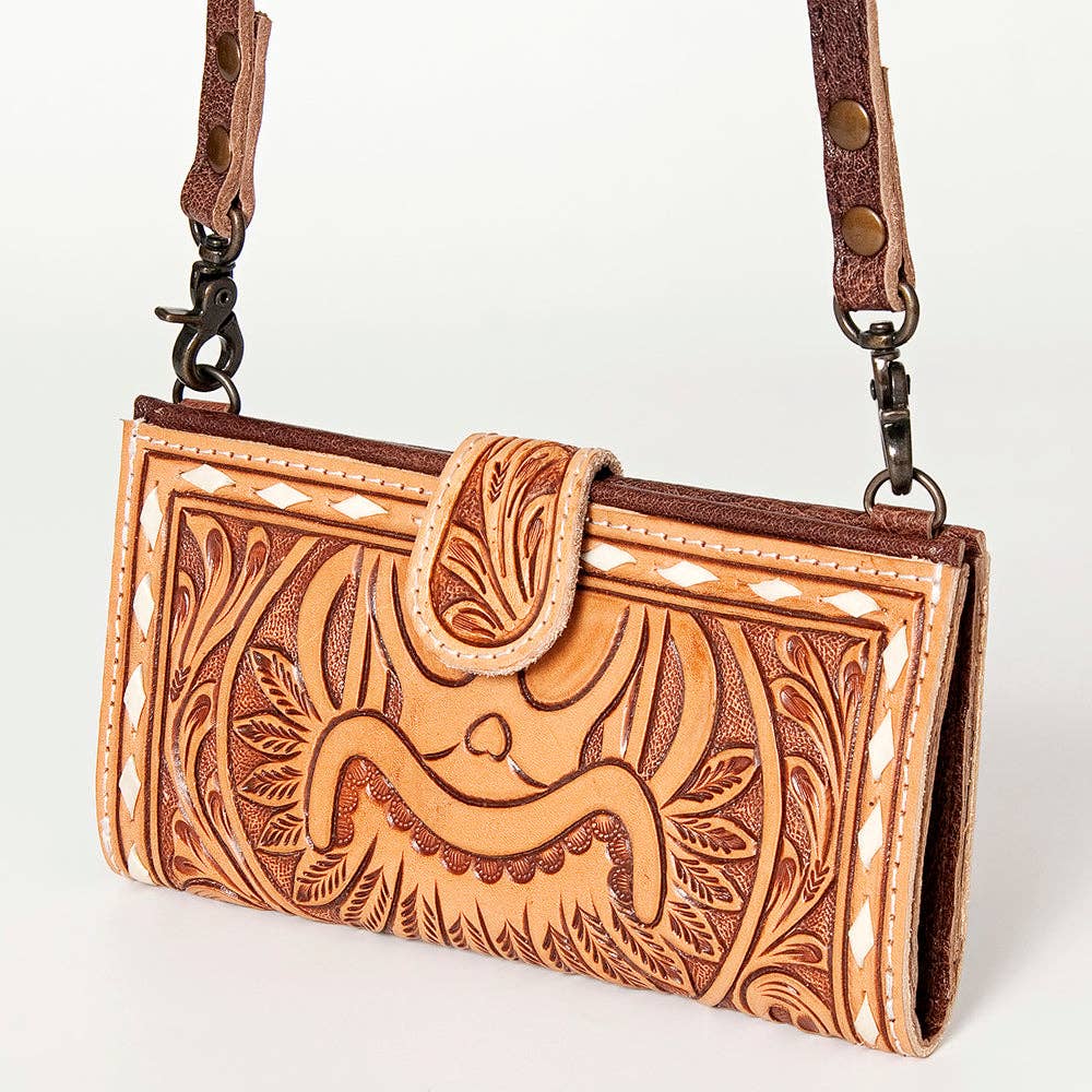 LC-ADBG832 Crossbody Genuine Western Leather Women Bag: ADBG832A