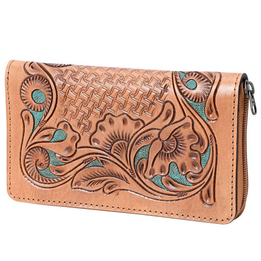 KBG126 Wallet Genuine Leather Tooled