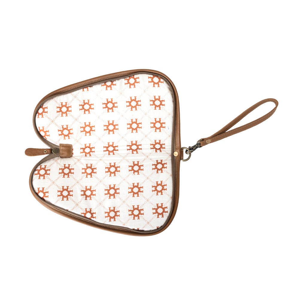 Bronzefall Handtooled Leather Gun Case in Saddle Tan: Saddle Tan