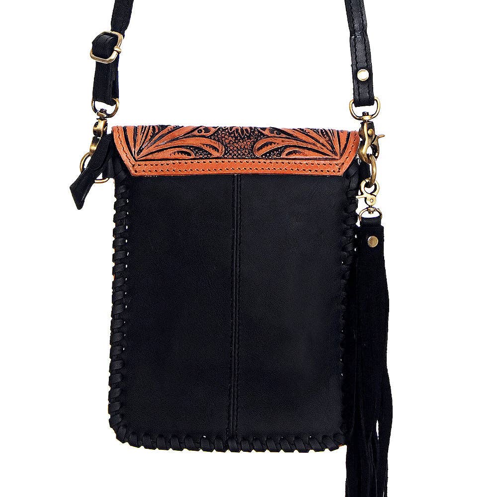 ADBGD115 Crossbody Hair-On Genuine Western Leather Women Bag: Cowhide will vary