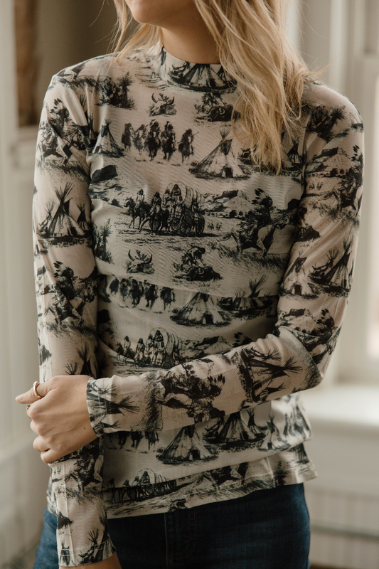 Spirit of The Plains Mesh Top: S-XL