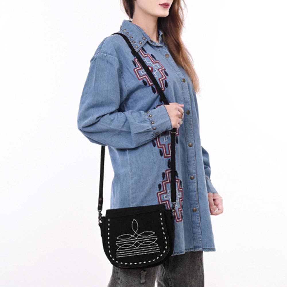 ADBG1622 Crossbody Genuine Western Leather Women Bag: ADBG1622A