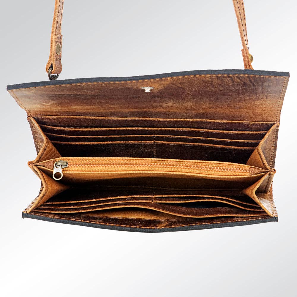 ADBG518 Wallet Genuine Western Leather Women Bag: ADBG518D