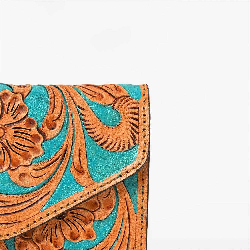OHG161 Wallet Hand Tooled Genuine Leather women Bag: OHG161