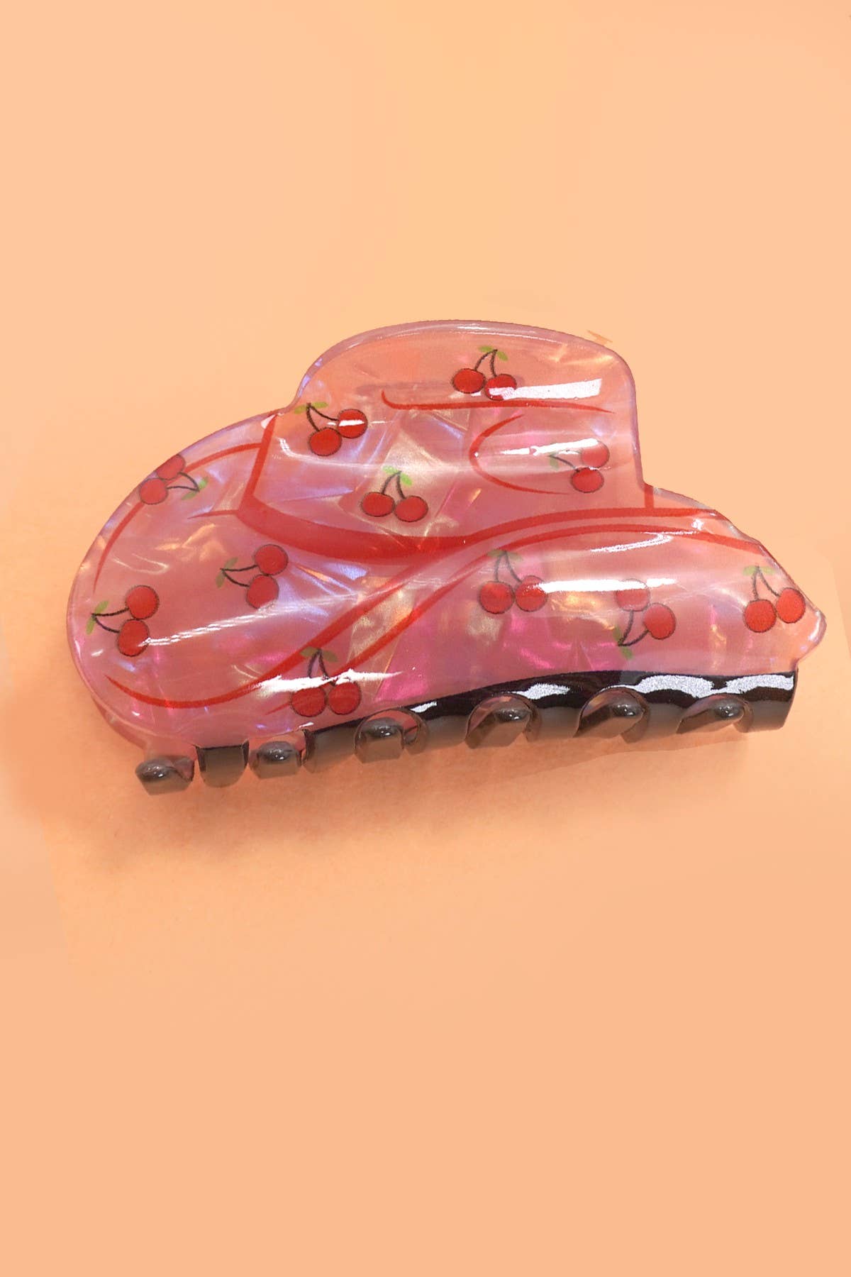 WESTERN COWGIRL BOOT HAIR CLAW CLIPS  40H569: COW WHITE