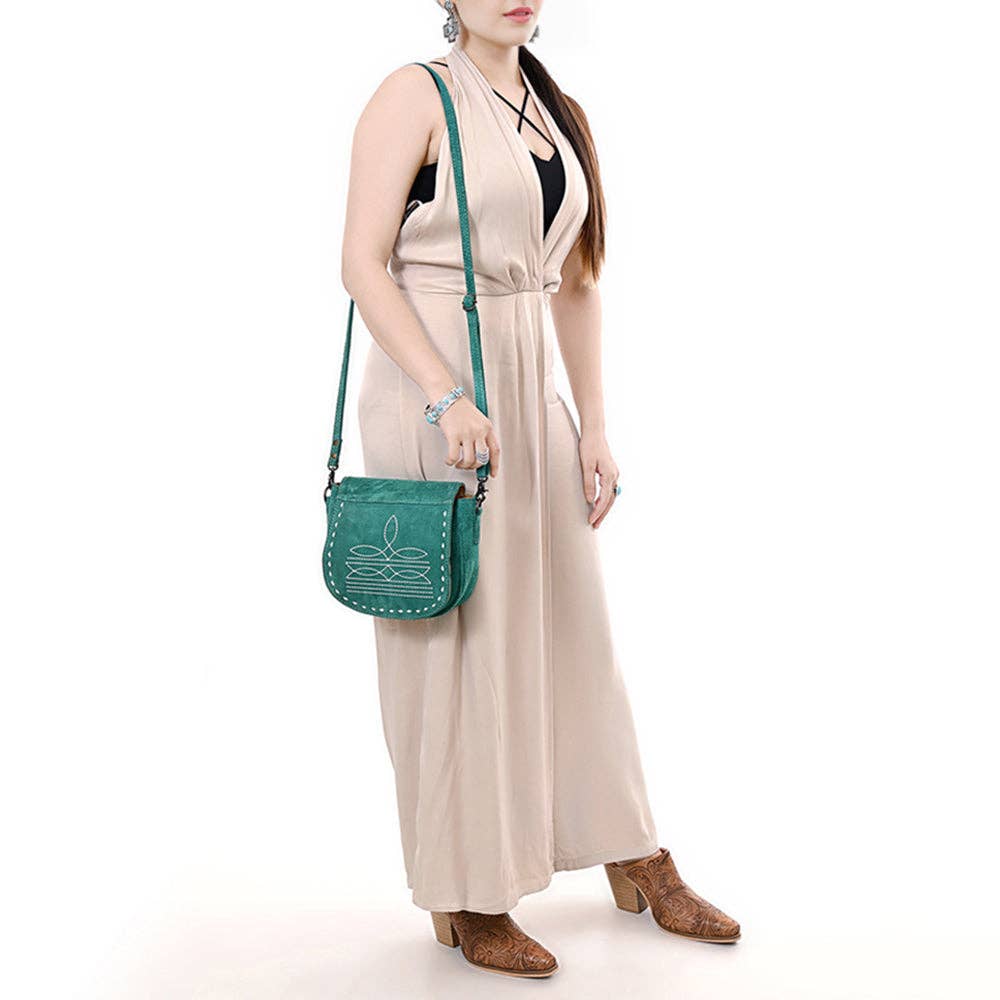 ADBG1622 Crossbody Genuine Western Leather Women Bag: ADBG1622D