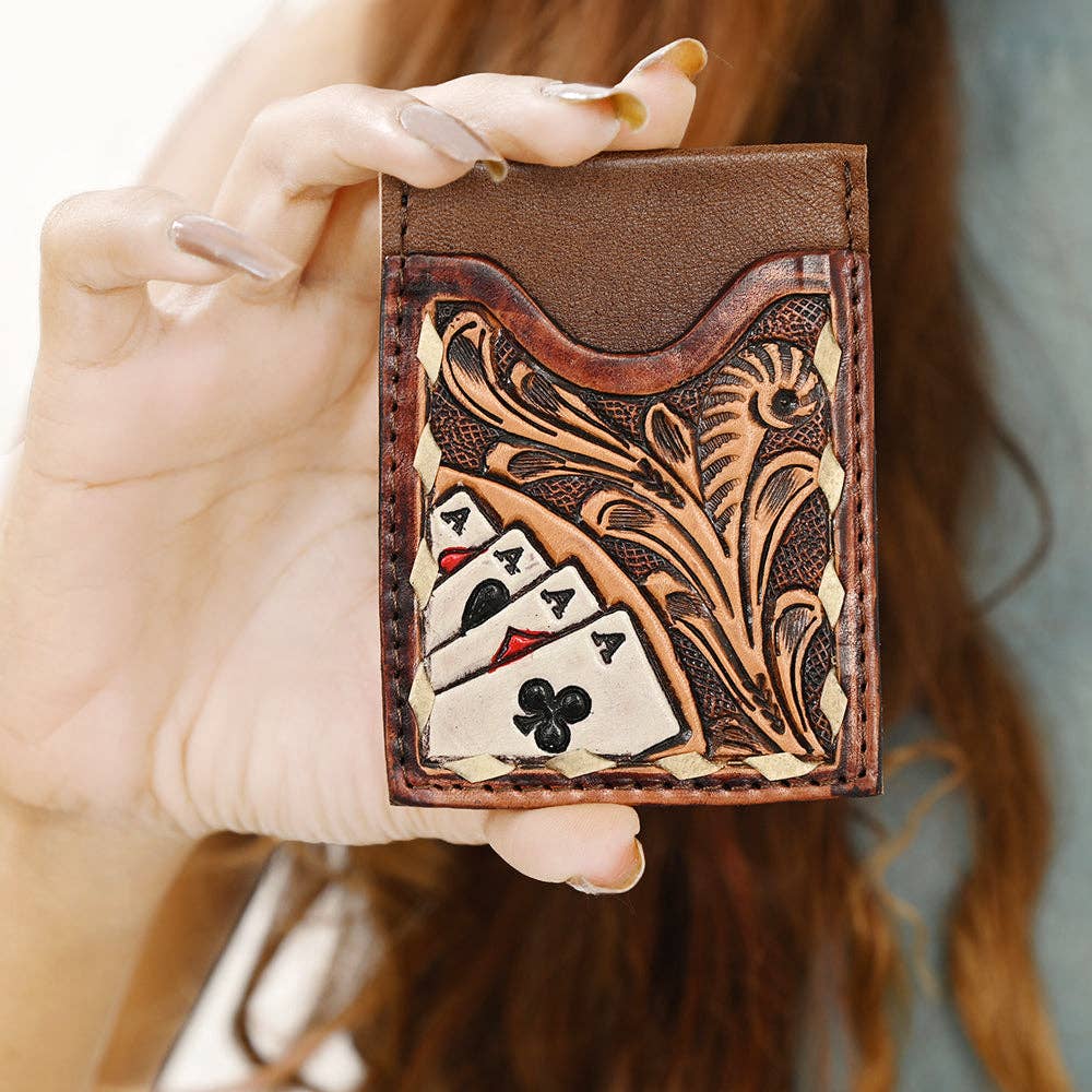 OHCCG102 Card-Holder Genuine Leather women bag western Bag: OHCCG102A