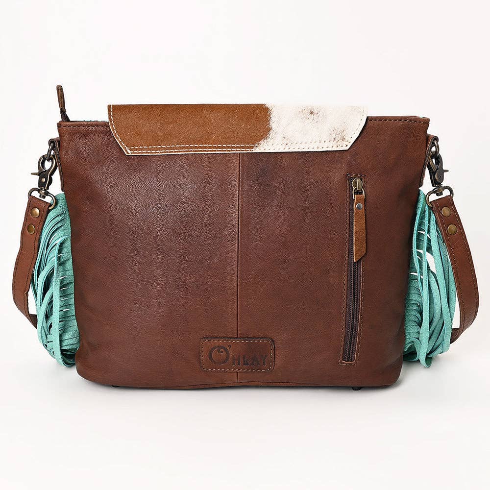 OHG168 Crossbody Genuine Leather women bag western Bag: OHG168