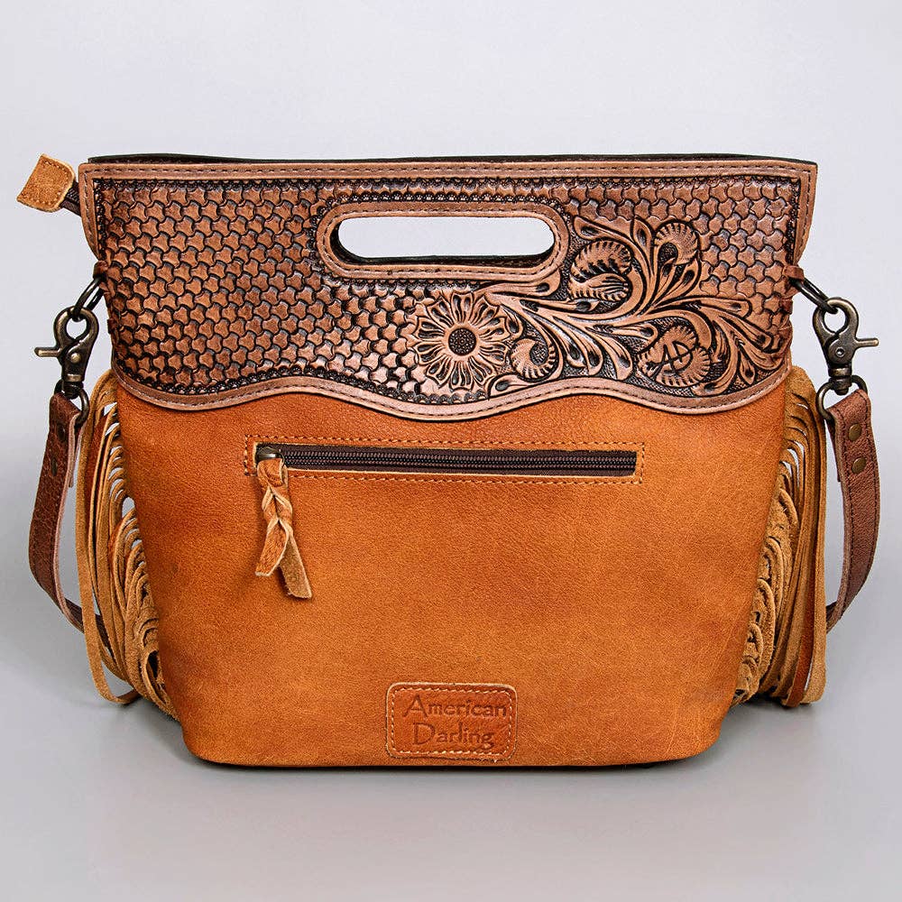 LC-ADBGS145ACGOBR Clutch Genuine Western Leather Women Bag: ADBGS145ACGOBR