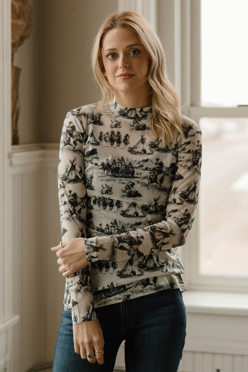 Spirit of The Plains Mesh Top: S-XL