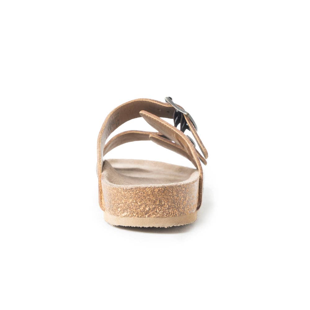 Myra Falling Feather Sandals In Green and Brown