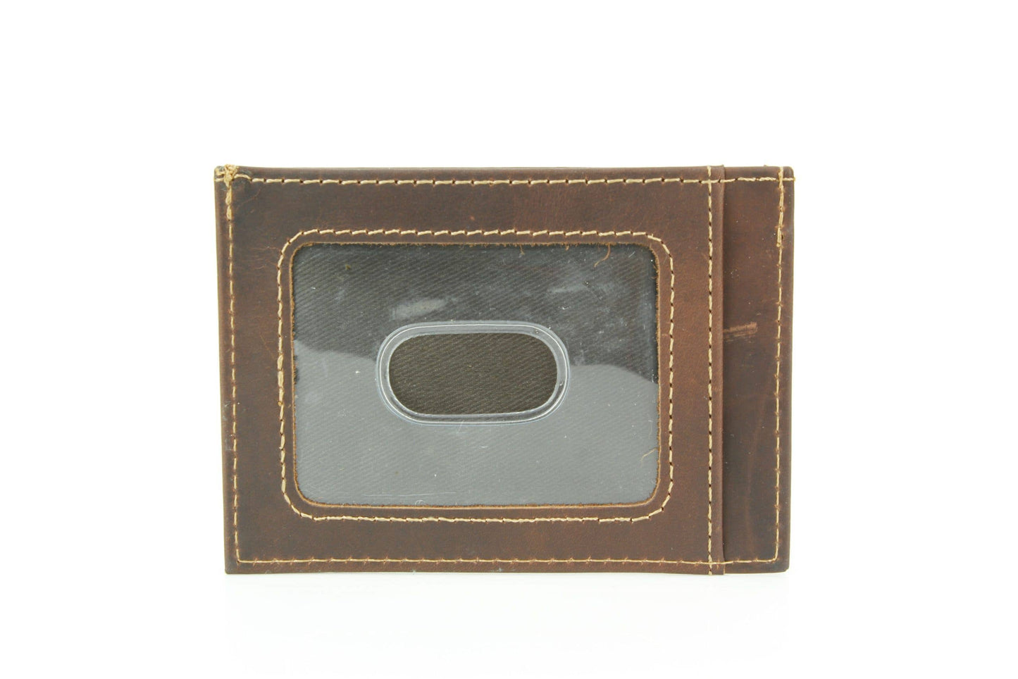 Oil Pull-Up Leather RFID Wallet with ID Window 8035