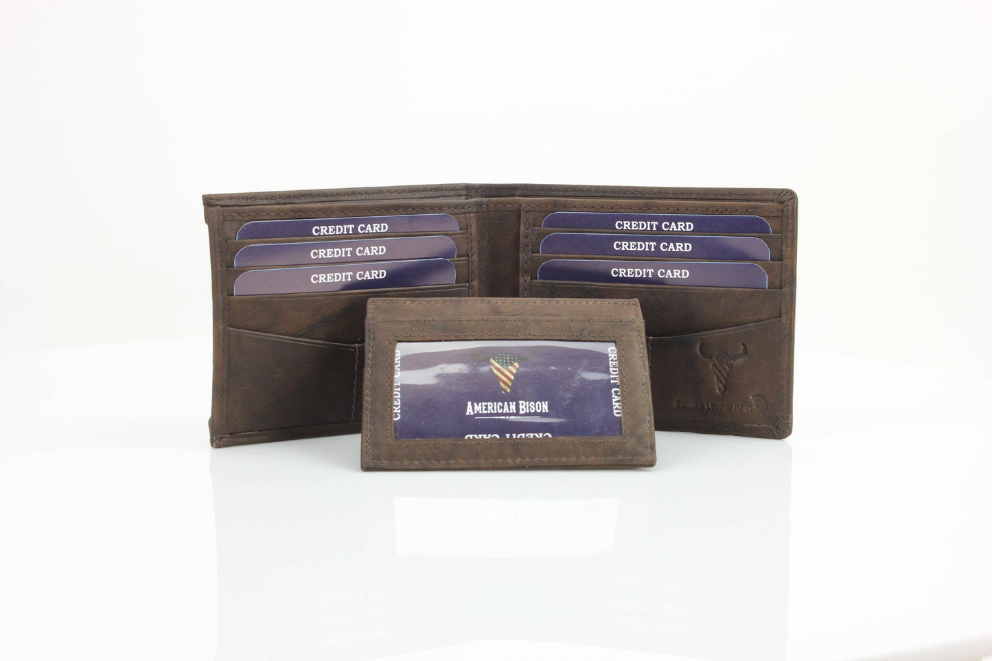 Bifold Wallet w/ Removable Card Sleeve 15725: Tan