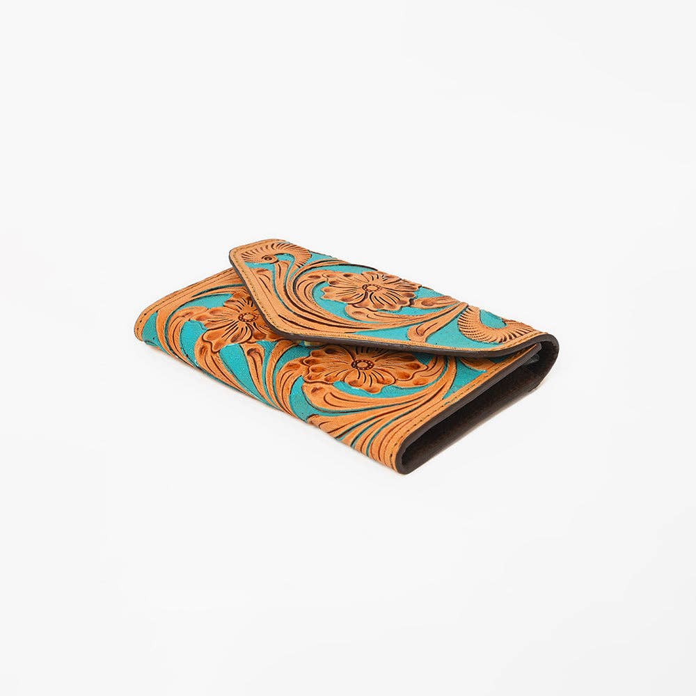 OHG161 Wallet Hand Tooled Genuine Leather women Bag: OHG161