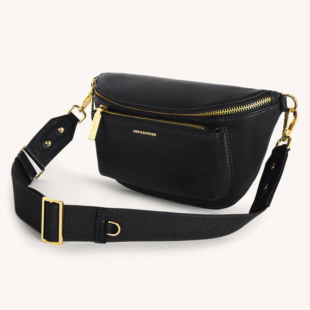 Mira & Moss Blair Fanny Bag - Black: BLACK