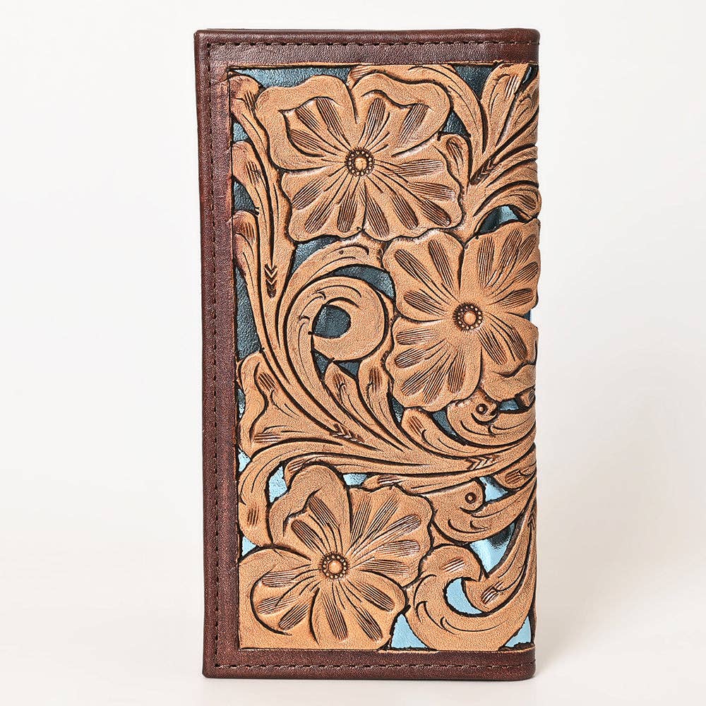 OHG119 Wallet Genuine Leather- Tooled