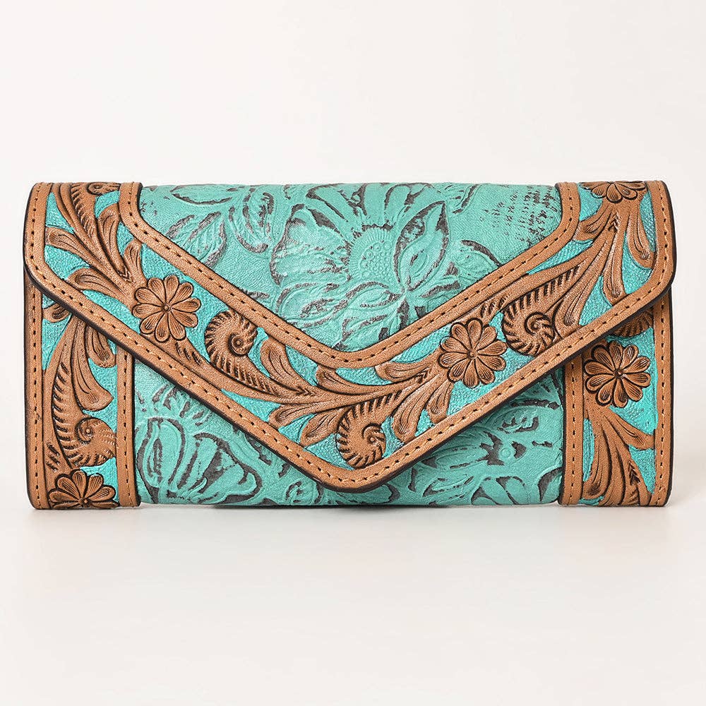 Turquoise Western Wallet KBG101