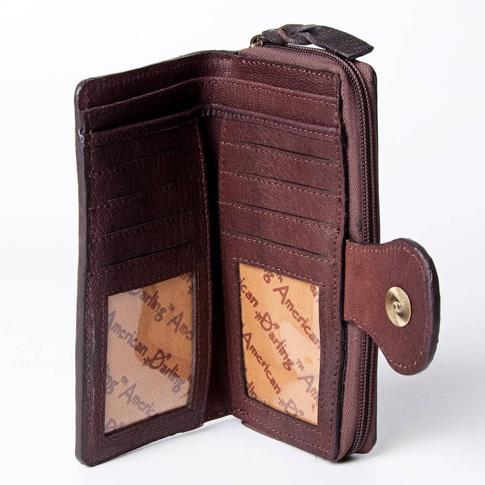 LC-ADBGZ471 Wallet Genuine Western Leather Women Bag