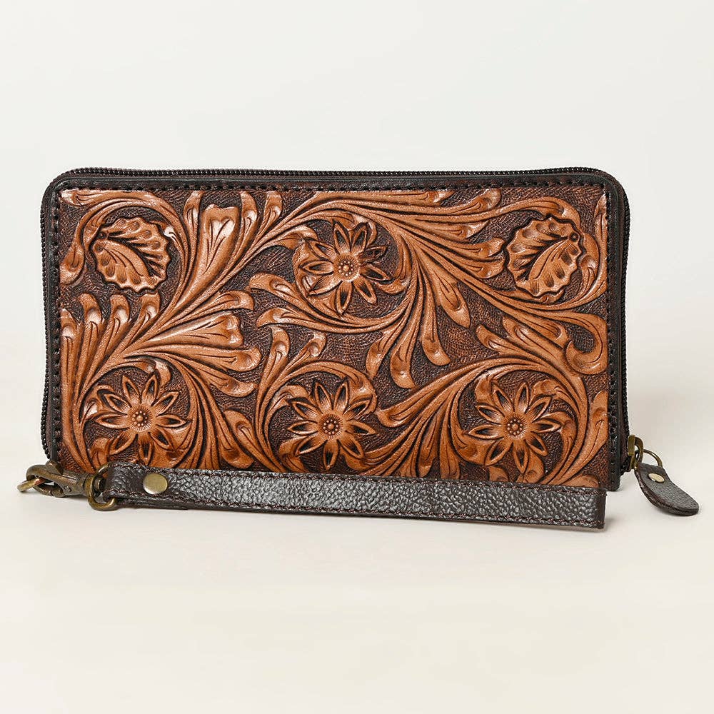 OHA129 Clutch Genuine Leather women bag western Bag: OHA129B