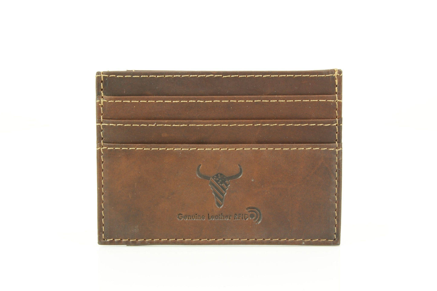 Oil Pull-Up Leather RFID Wallet with ID Window 8035