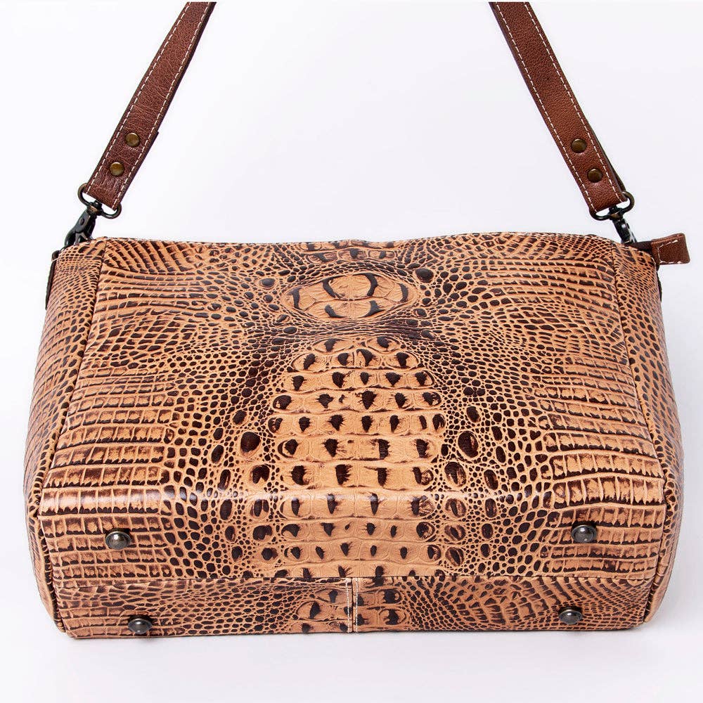 LC-ADBG971 Messenger Genuine Western Leather Women Bag: ADBG971B