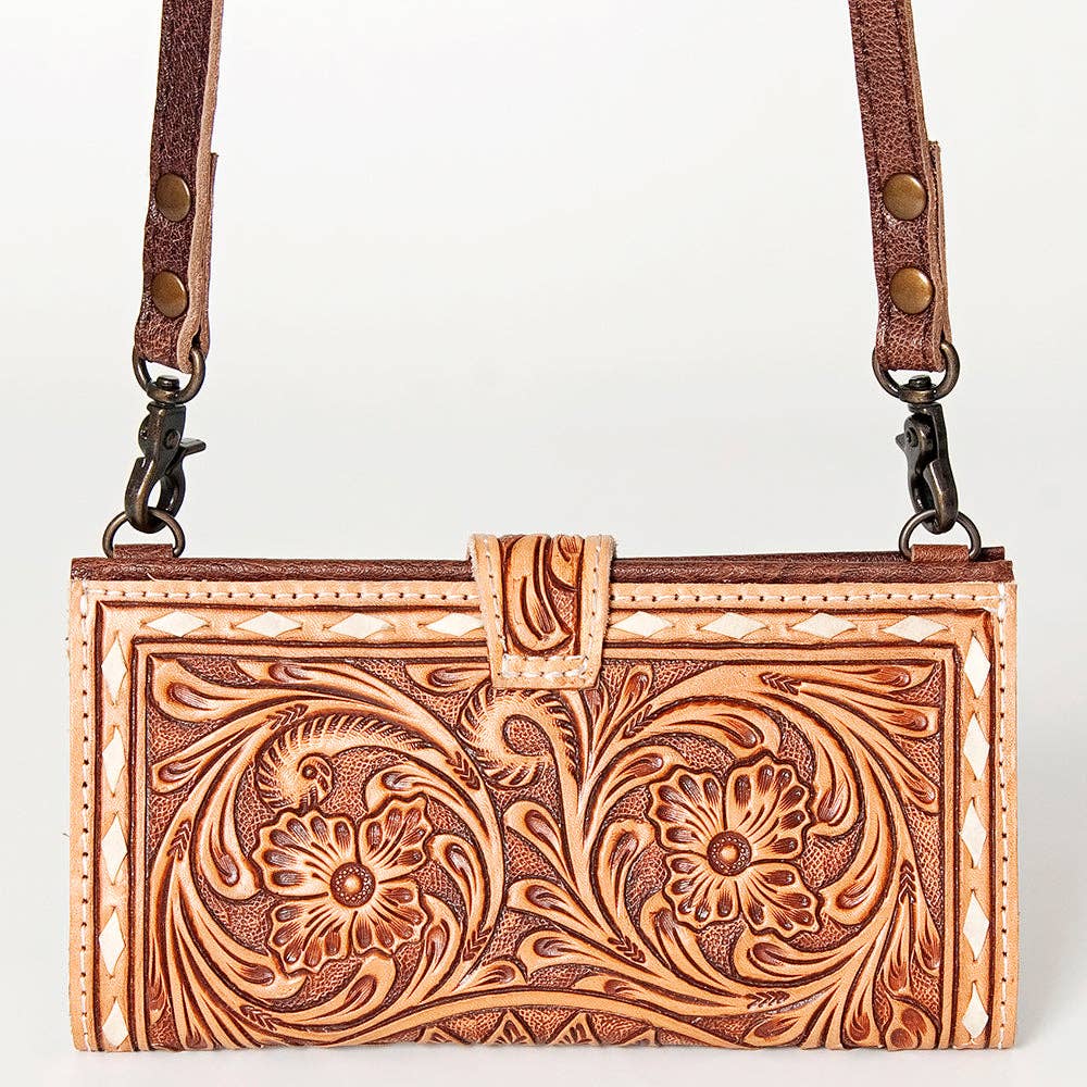 LC-ADBG832 Crossbody Genuine Western Leather Women Bag: ADBG832A