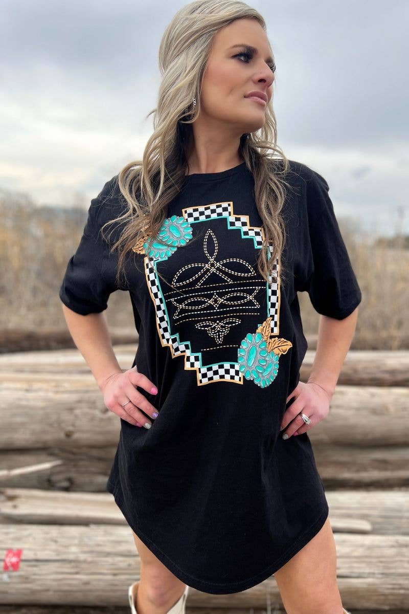 Small Town Big Dreams T-Shirt Dress