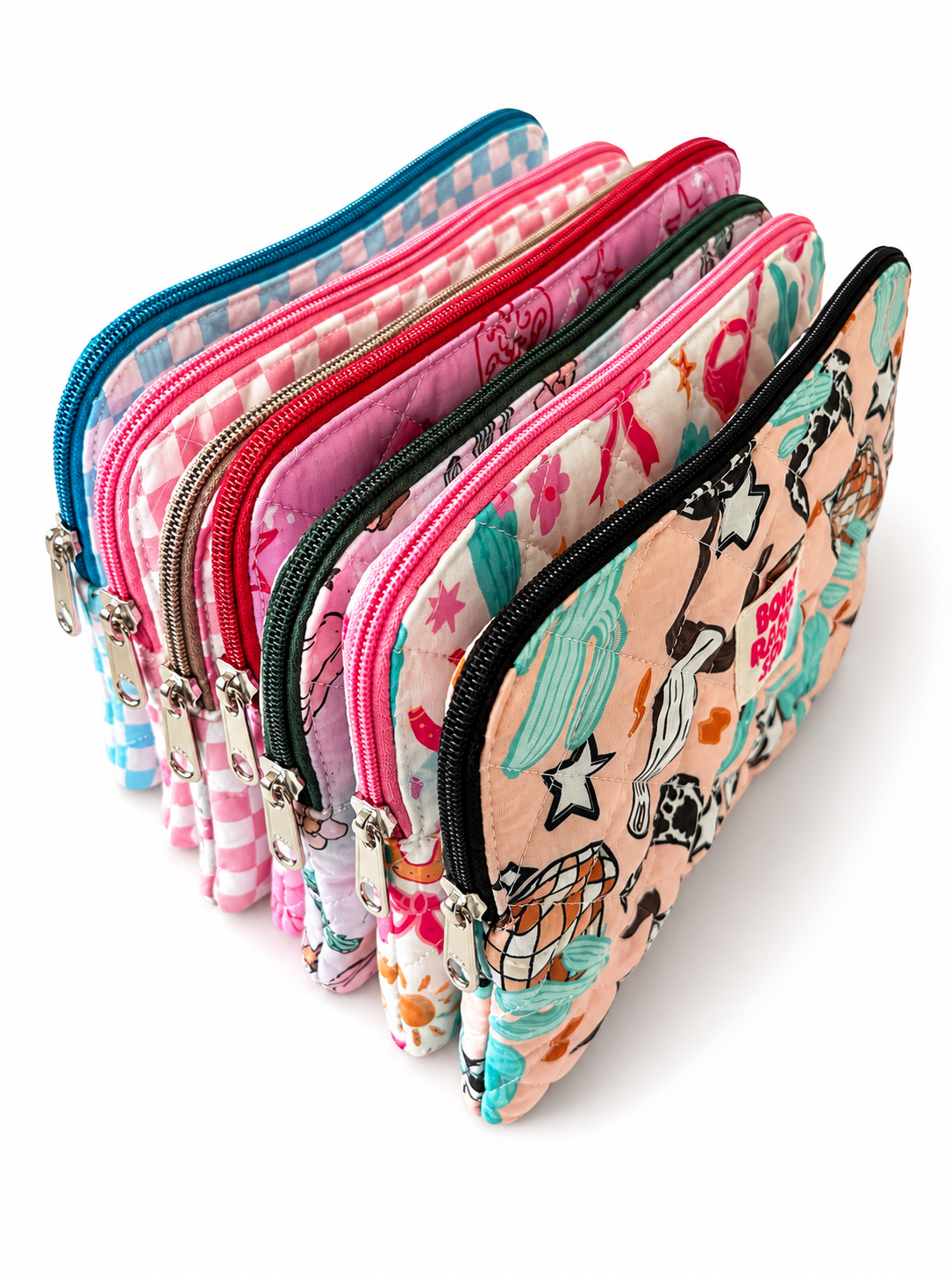 Fabric Accessory Pouch, Western Makeup Bag, Cosmetic Bag: RODEO BARBIE