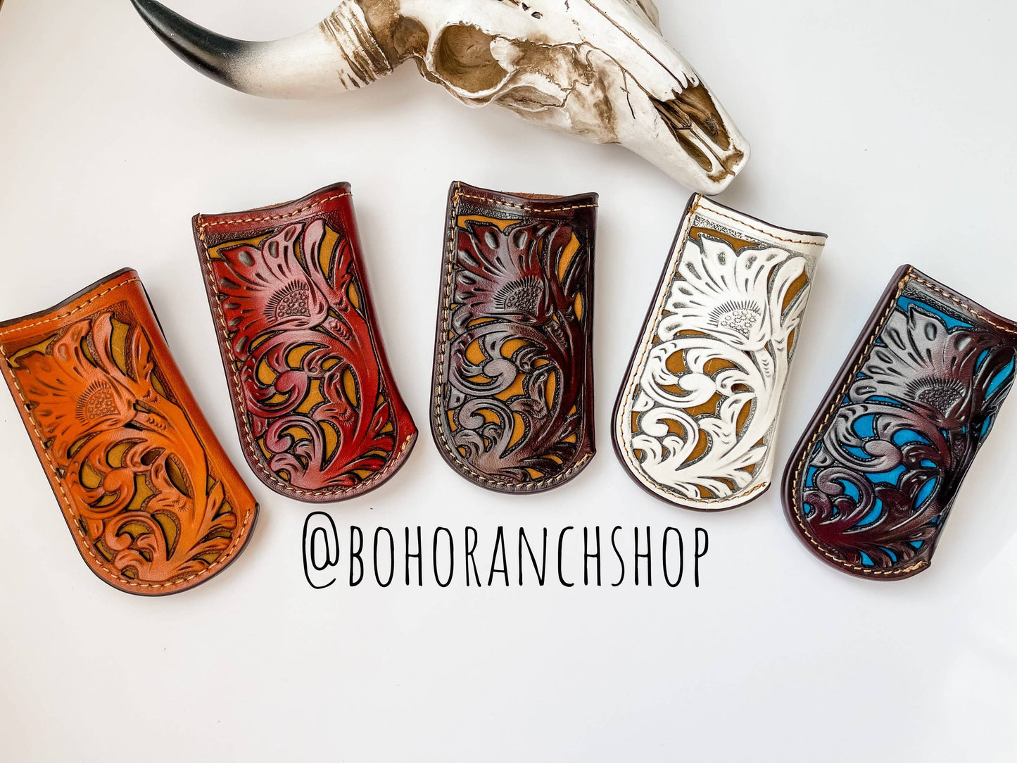 Leather Pocket Knife Sheath Genuine Leather Case Pocket: 4