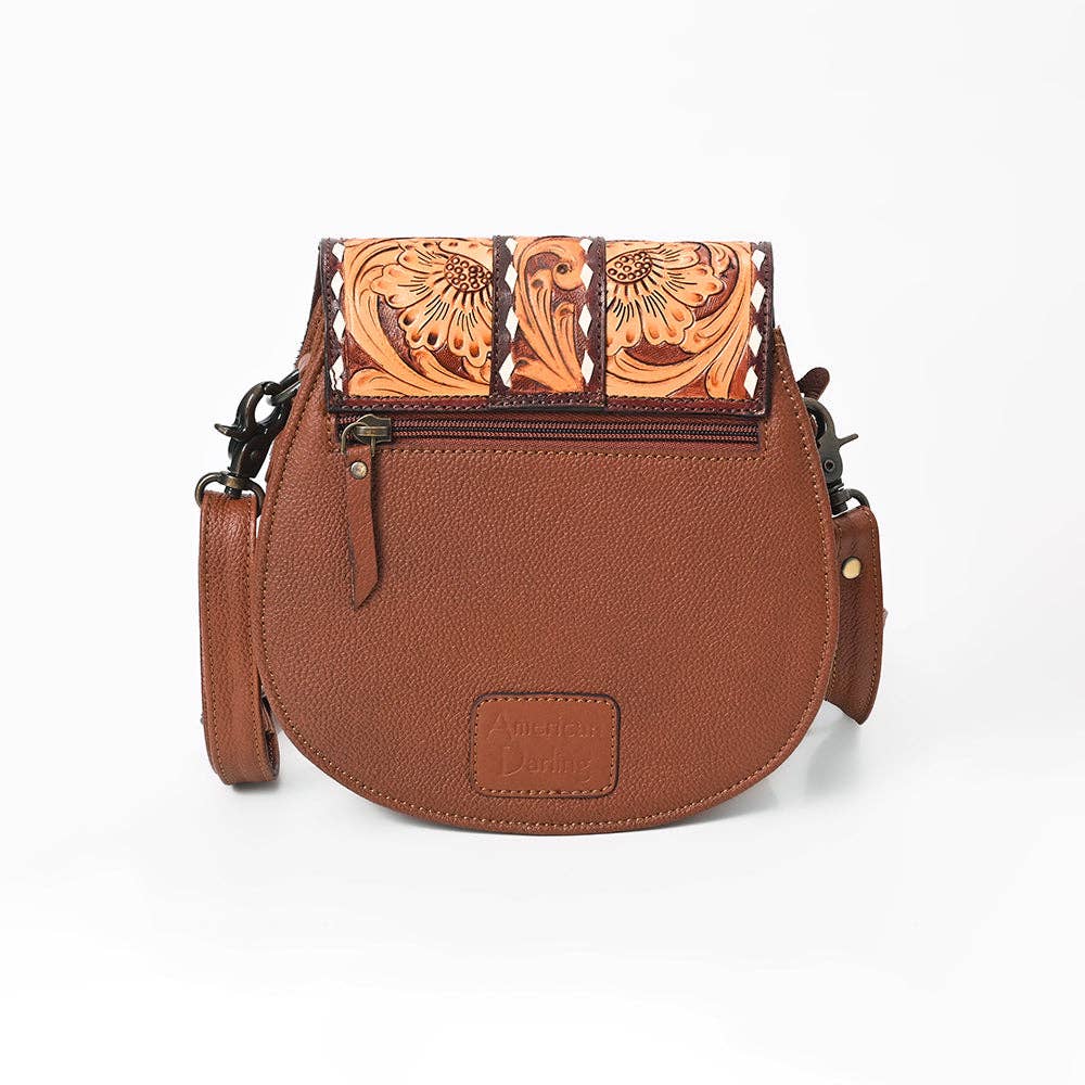 ADBG1222 Crossbody Genuine Western Leather Women Bag Annie: ADBG1222B