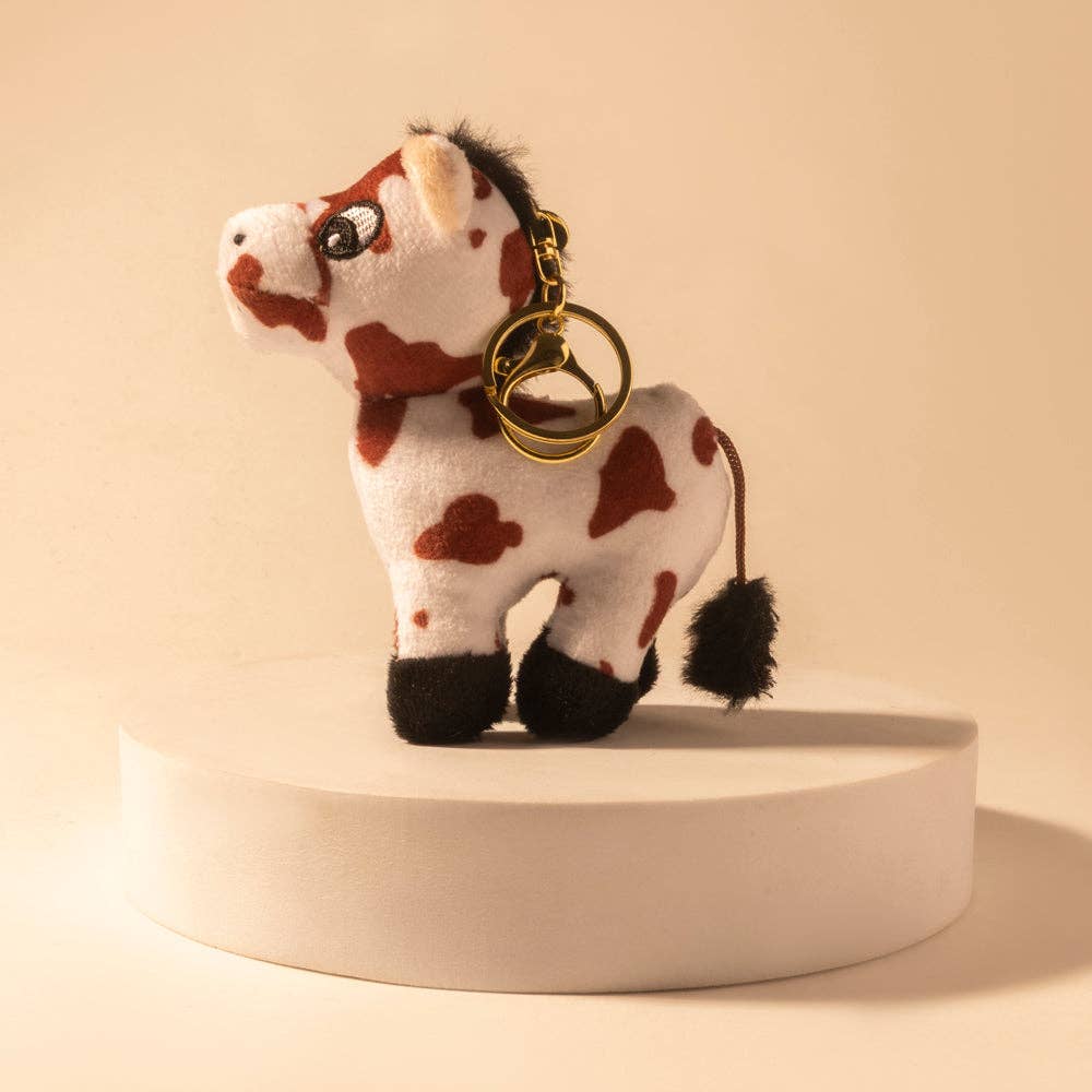 Little Pinto Bag Charm in Ivory Spot: Ivory Spot